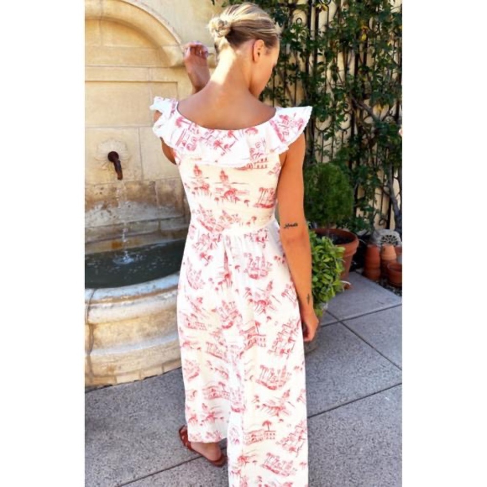 EMERSON FRY St. Jean Dress Postcard Linen NWOT Anthropologie - Picture 2 of 5